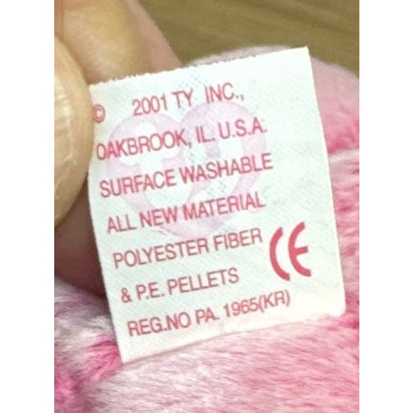 2001 TY Beanie Baby Romance Bear - Picture 9 of 9